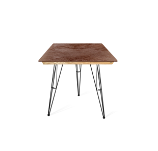 Керамический кухонный стол SHT-TU10 (3 шт.)/ТT8 60/60 (черный/прозрачный лак/коричневая сепия) в Анадыре