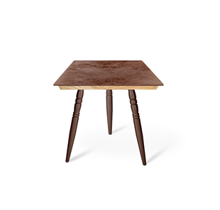 Керамический обеденный стол SHT-TU15 (3 шт.)/ТT8 60/60 (медный металлик/прозрачный лак/коричневая сепия) в Анадыре