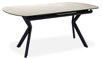 Керамический кухонный стол Шамони 2CX 160х90 (Oxide Avorio/Графит) в Анадыре