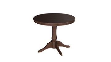 Круглый стол на кухню Орландо Т1, цвет Орех темный (Б-111.02.1) в Анадыре