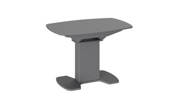Стеклянный кухонный стол Портофино (СМ(ТД)-105.01.11(1)), цвет Серое/Стекло серое матовое LUX в Анадыре