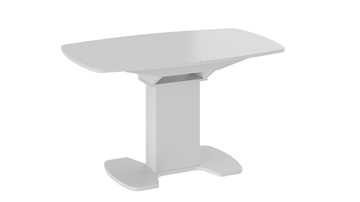 Стеклянный кухонный стол Портофино (СМ(ТД)-105.02.11(1)), цвет Белый глянец/Стекло белое в Анадыре