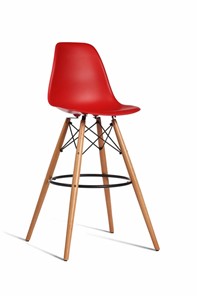Барный стул DSL 110 Wood bar (красный) в Анадыре