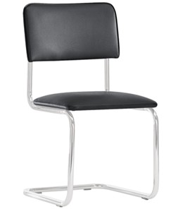 Офисный стул Sylwia chrome P100, кож/зам V4 в Анадыре