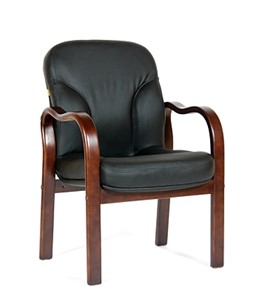 Кресло офисное CHAIRMAN 658 Натуральная кожа черный в Анадыре