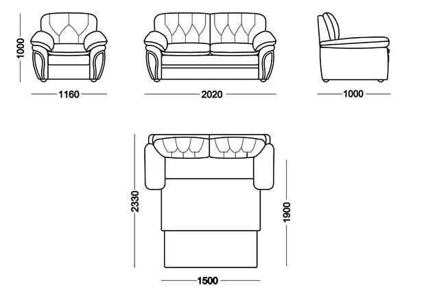 Прямой диван Дебора Элита 21 Д БД в Анадыре - изображение 6