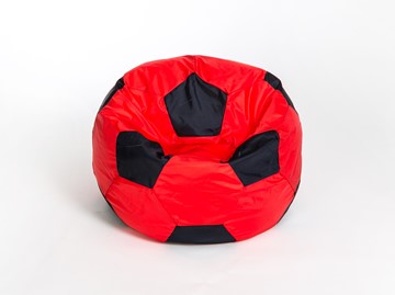 Кресло-мешок Мяч большой, красно-черный в Анадыре