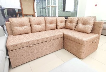 Кухонный диван Яшма 1 ДУ Весь в ткани Жаккард AFINA 06 в Анадыре