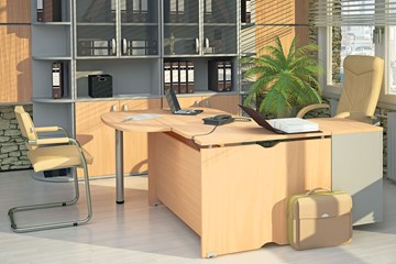 Офисный комплект мебели Милан для руководителя отдела в Анадыре