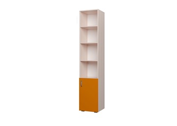 Детский шкаф 400 1Д Млечный дуб, Оранжевый в Анадыре