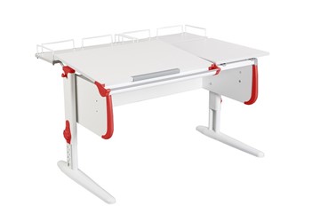 Детский стол-трансформер 1/75-40 (СУТ.25) + Polka_z 1/600 (2шт) белый/серый/Красный в Анадыре