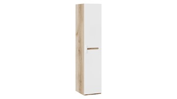 Шкаф для белья Фьюжн  ТД-260.07.01 (Дуб Делано, Белый глянец) в Анадыре