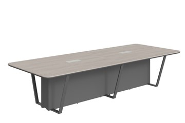 Стол для заседаний LINE Дуб-серый-антрацит СФ-571734.1 (3460х1340х754) в Анадыре